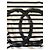 T-shirt a righe in cotone Chanel nero e bianco logo CC - vista 4