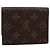 Portacarte bifold Louis Vuitton Canvas Small - vista 2