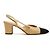 Chanel Décolleté Slingback Classiche Beige Nero EU 38.5