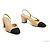 Chanel Décolleté Slingback Classiche Beige Nero EU 38.5 - vista 3