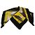 Autre Marque Alice Landais Paris Foulard in seta giallo e nero