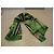 Vintage Foulard in seta con stampa astratta verde e nera - vista 5