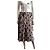 Falda midi Bottega Veneta seda estampado geométrico - vista 10