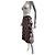 Falda midi Bottega Veneta seda estampado geométrico - vista 13