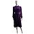 Bottega Veneta Lila Samt-Hemdkleid