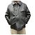 Autre Marque Giacca in pelle nera stile workwear francese