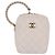 Funda para teléfono Chanel Zip Around con cadena en piel de cordero acolchada
