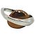 Autre Marque Anello Breil Steel Sand in Acciaio e Bronzo - vista 2