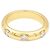Autre Marque Anello a fascia in oro giallo e tre diamanti a castone. - vista 2
