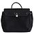 Borsa a mano Hermès Herbag nera in pelle - vista 3