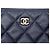 Clutch Chanel Large Quilted Caviar O Case Blu - vista 5