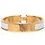 Bracciale Clic H PM stretto in smalto bianco Hermès - vista 3