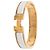 Bracciale Clic H PM stretto in smalto bianco Hermès - vista 4