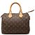 Borsa Boston Louis Vuitton Monogram Speedy 25 Marrone