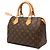 Borsa Boston Louis Vuitton Monogram Speedy 25 Marrone - vista 2