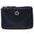 Portachiavi e portamonete con zip Chanel CC Caviar Blu