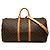 Borsa da viaggio Louis Vuitton Monogram Keepall Bandouliere 55 Marrone