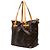 Borsa Satchel Louis Vuitton Monogram Palermo GM Marrone - vista 2