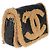 Borsa a patta Chanel CC Mania in shearling di pecora stropicciato nero lucido - vista 4