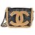 Borsa a patta Chanel CC Mania in shearling di pecora stropicciato nero lucido - vista 8