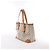 Borsa a tracolla Louis Vuitton Hampstead MM Damier Azur in Beige N51206 - vista 3