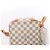 Borsa a tracolla Louis Vuitton Hampstead MM Damier Azur in Beige N51206 - vista 8