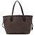 Borsa a tracolla Louis Vuitton Neverfull PM Damier Ebene in marrone N51109