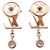 Orecchini Louis Vuitton Puce Idylle Blossom LV Diamond K18YG Q96495 Usato - vista 2