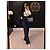 Borsa Chanel Gabrielle in tweed blu e pelle blu - vista 15