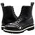 Dsquared2 Black Leather Logo Ankle Boots