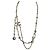Chanel Collana Lunga CC Metallo Dorato e Perle