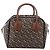 Burberry TB Half Cube Duffle in pelle con monogramma impresso - vista 2