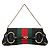 Clutch Gucci Tom Ford Horsebit GG Monogram Nero Rosso Verde