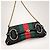 Clutch Gucci Tom Ford Horsebit GG Monogram Nero Rosso Verde - vista 4