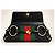 Clutch Gucci Tom Ford Horsebit GG Monogram Nero Rosso Verde - vista 8