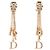 Orecchini a clip Dior placcati in oro con logo fiore strass