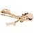 Orecchini a clip Dior placcati in oro con logo fiore strass - vista 3