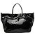 Autre Marque Borsa Shopper da Viaggio Maxi PVC Rive Gauche Saint Laurent Nera