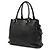 Borsa Tote Convertibile Aperta Prada Vitello Daino Nera - vista 2
