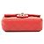 Bolso bandolera Chanel Classic Single Flap Extra Mini Rectangular de piel de cordero rojo - vista 3