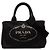 Borsa Tote Satchel Prada Small Canvas Canapa Logo Nera