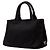 Borsa Tote Satchel Prada Small Canvas Canapa Logo Nera - vista 2