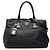 Borsa Tote Convertibile Aperta Prada Vitello Daino Nero