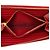 Cartera larga Prada Saffiano roja con cremallera - vista 4