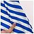 Dries Van Noten Abito Midi a Righe Blu e Bianche Primavera 2019 - vista 10