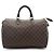 Louis Vuitton Borsa a mano Speedy 35 in tela Damier Ebene marrone - vista 2