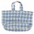 Prada Borsa tote blu e bianca - vista 2