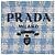 Prada Borsa tote blu e bianca - vista 3