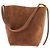 Anine Bing Borsa a secchiello "Elliy" in camoscio marrone