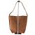 Anine Bing Borsa a secchiello "Elliy" in camoscio marrone - vista 3